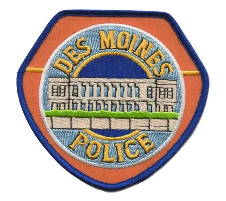 IO Iowa Des Moines Police Shoulder Patch