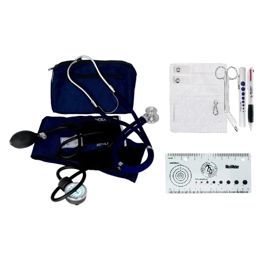 Sprague Rappaport Stethoscope BP Cuff Nurse Kit Blue