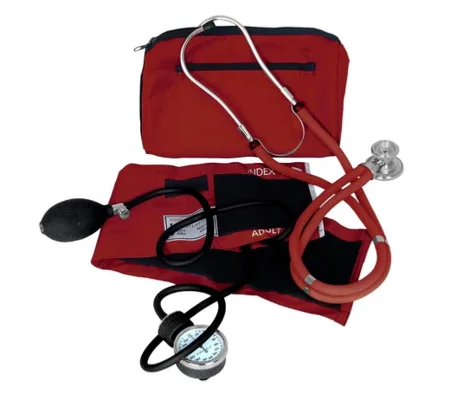 Sprague Rappaport Stethoscope BP Cuff Combo Kit Burgundy