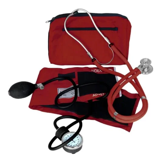 Sprague Rappaport Stethoscope BP Cuff Combo Kit Burgundy