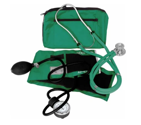 Sprague Rappaport Stethoscope BP Cuff Combo Kit Green