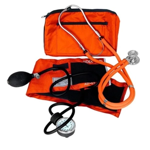 Sprague Rappaport Stethoscope BP Cuff Combo Kit Orange