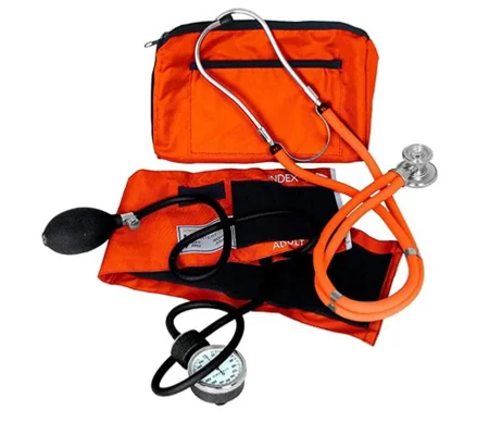 Sprague Rappaport Stethoscope BP Cuff Combo Kit Orange