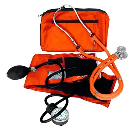 Sprague Rappaport Stethoscope BP Cuff Combo Kit Orange