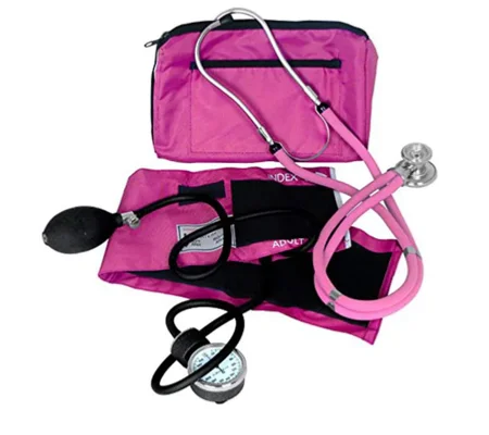 Sprague Rappaport Stethoscope BP Cuff Combo Kit Pink