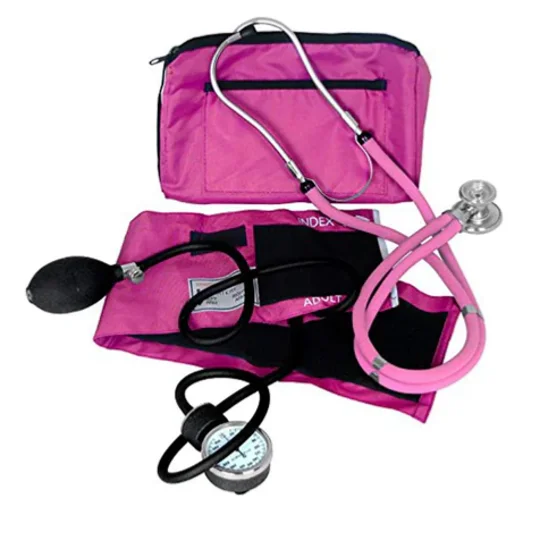 Sprague Rappaport Stethoscope BP Cuff Combo Kit Pink