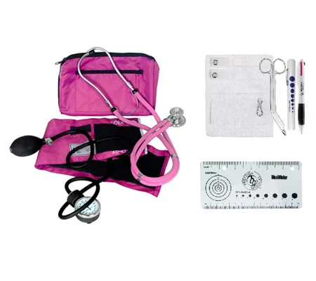 Sprague Rappaport Stethoscope BP Cuff Nurse Kit Pink