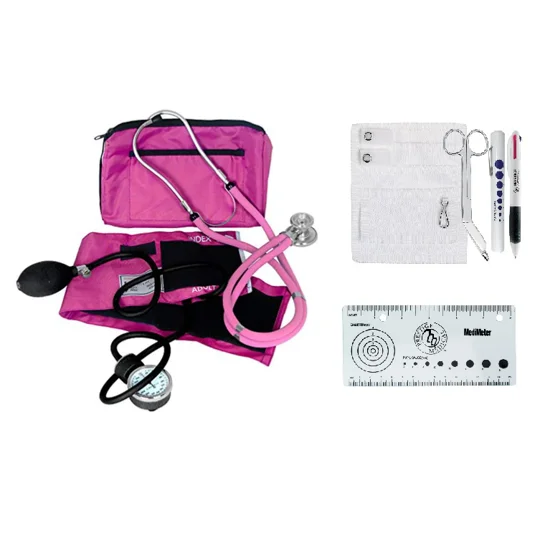 Sprague Rappaport Stethoscope BP Cuff Nurse Kit Pink