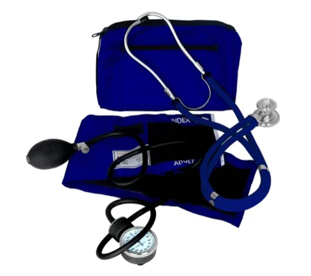 Sprague Rappaport Stethoscope BP Cuff Combo Kit Royal Blue