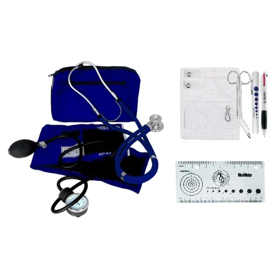 Sprague Rappaport Stethoscope BP Cuff Nurse Kit Royal Blue
