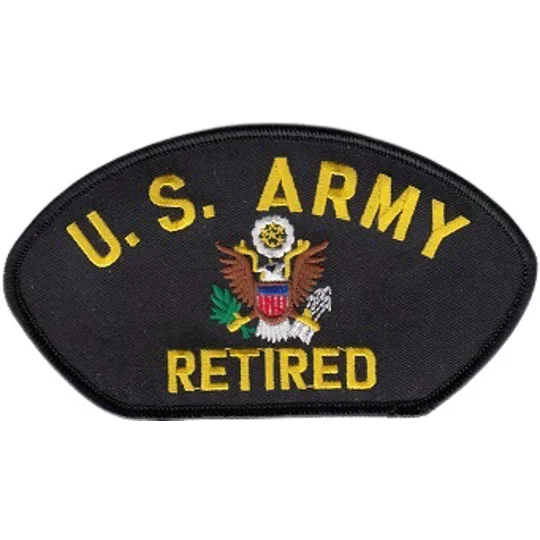 US Army Retired Long Shoulder - Hat Patch