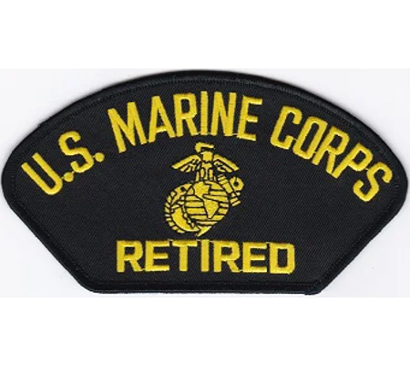 US Marine Corps Retired Long Shoulder - Hat Patch