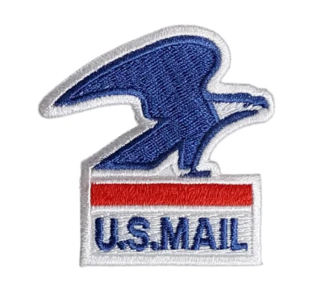 USPS United States Postal Service Patch Eagle White