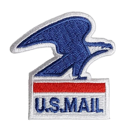 USPS United States Postal Service Patch Eagle White