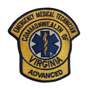 Virginia VA Emergency Medical Technician Advanced Shoulder..