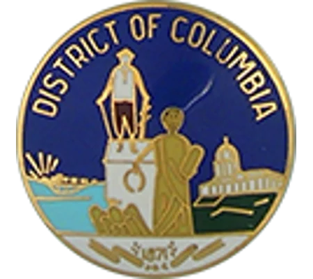 Collar Insignia Tac Pin State Seal DC District of Columbia