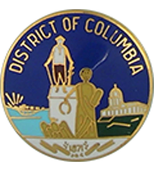 Collar Insignia Tac Pin State Seal DC District of Columbia