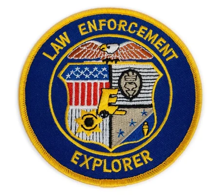 Police Shoulder Patch Law Enforcement Explorer Blue