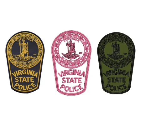 VA Virginia State Trooper Police Shoulder Patch 3 Collection