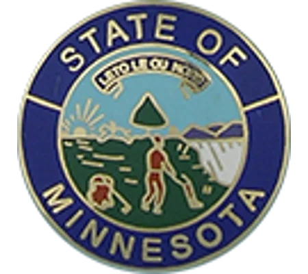 Collar Insignia Tac Pin State Seal MN Minnesota