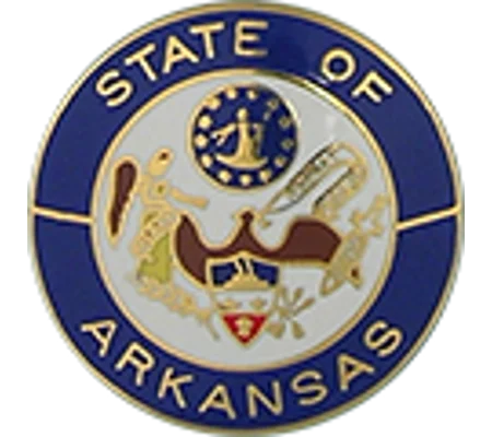Collar Insignia Tac Pin State Seal AR Arkansas