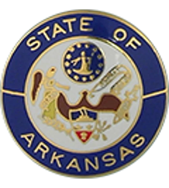 Collar Insignia Tac Pin State Seal AR Arkansas