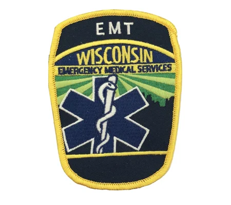 WI Wisconsin EMS Shoulder Patch EMT