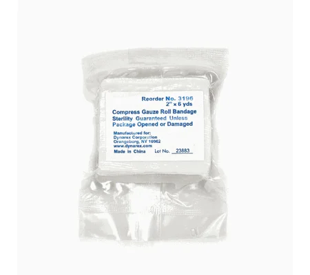 Compressed Conforming Bandage Stretch Gauze 2" x 6 Yard Roll Sterile