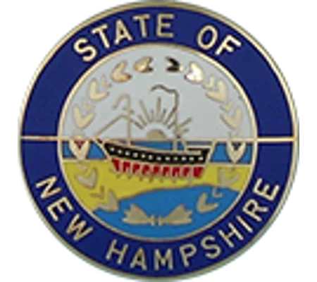 Collar Insignia Tac Pin State Seal NH New Hampshire