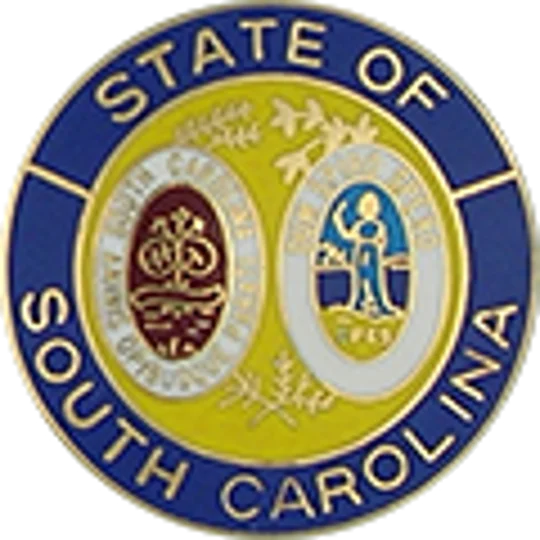 Collar Insignia Tac Pin State Seal SC South Carolina