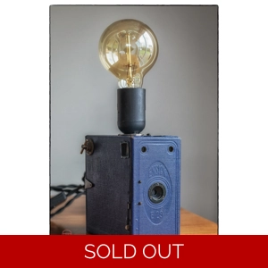 Vintage Blue Ensign E29 Camera Lamp