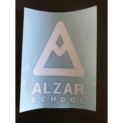 Alzar School die-cut sticker
