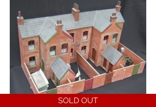 Terraced house backs