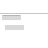 No.9 Double Window Envelope Self Seal