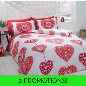 Scandi Hearts Red