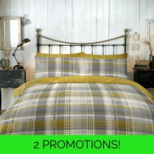 Connolly Ochre Tartan Brushed Cotton