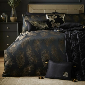 Dandy Black Feather Jacquard