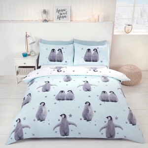 Starry Penguins Blue