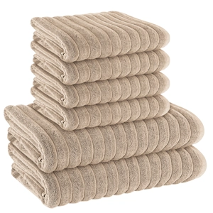 Rib HydroCotton 600GSM Towel Bale 6-pc Natural