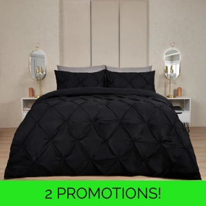 Diamond Pintuck Black