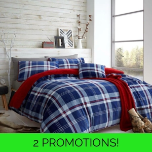 Lincoln Tartan Teddy Navy