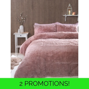 Blush Fluffy Teddy Fleece Double