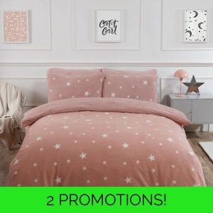 Star Teddy Fleece Pink