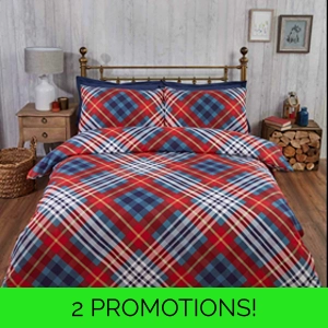 Tartan Check Red Blue