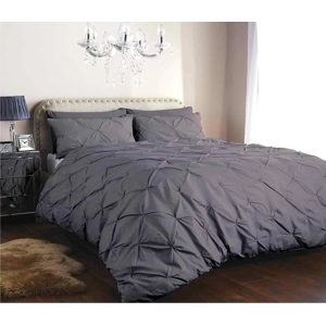 Charcoal Grey Pintuck