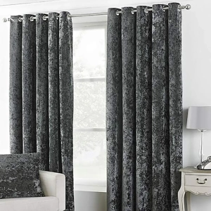 Thermal Crushed Velvet Charcoal