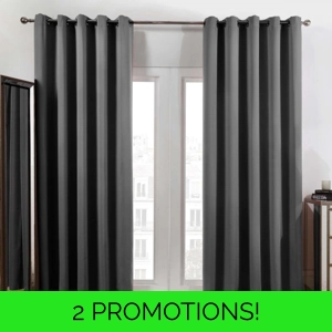 Charcoal Blackout Curtains