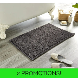 Pebbles Bathmat Charcoal