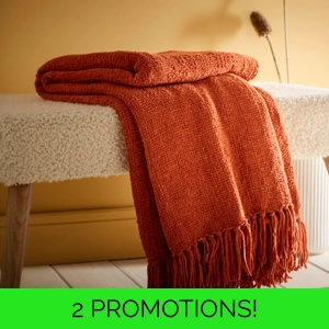 Chenille Throw Terracotta