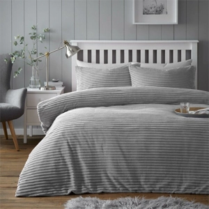 Chunky Rib Teddy Silver